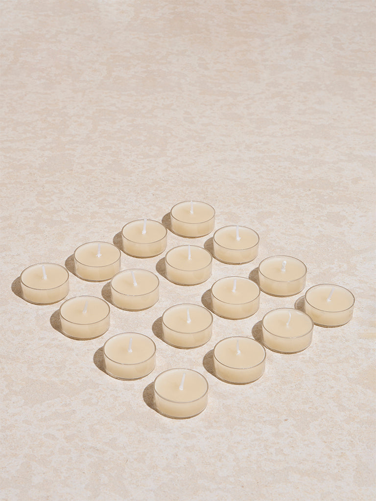 Westside Home Ivory Acrylic Tealight Candles (Set of 16)