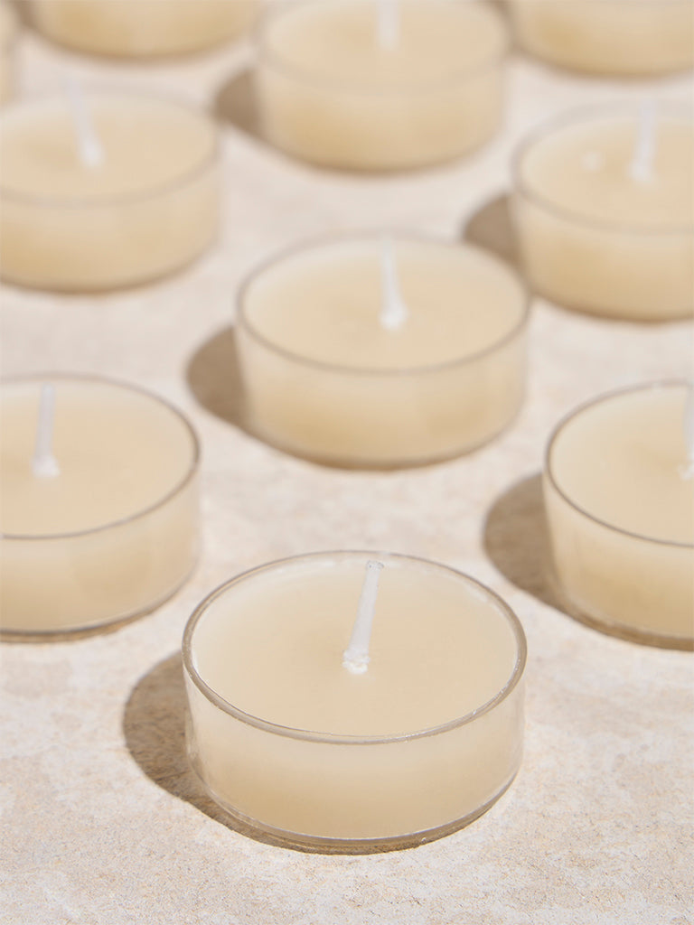 Westside Home Ivory Acrylic Tealight Candles (Set of 16)