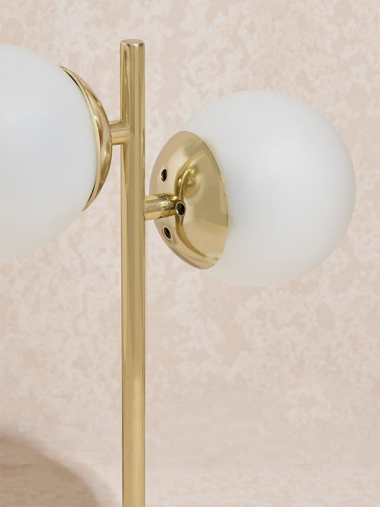 Westside Home Gold Moon Glass Table Lamp