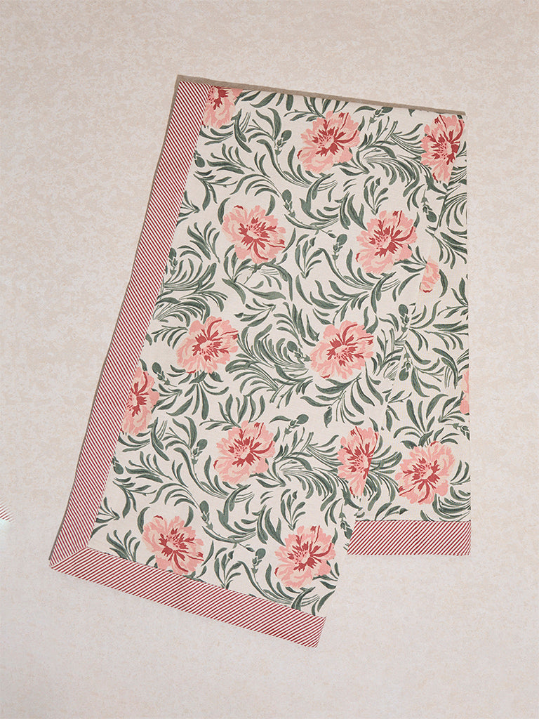 Westside Home Multicolour Botanical Design Table Cloth