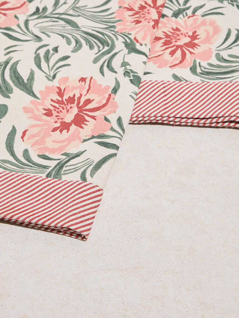 Westside Home Multicolour Botanical Design Table Cloth