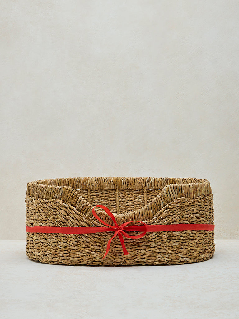 Westside Home Beige Seagrass Pet Bed - Small