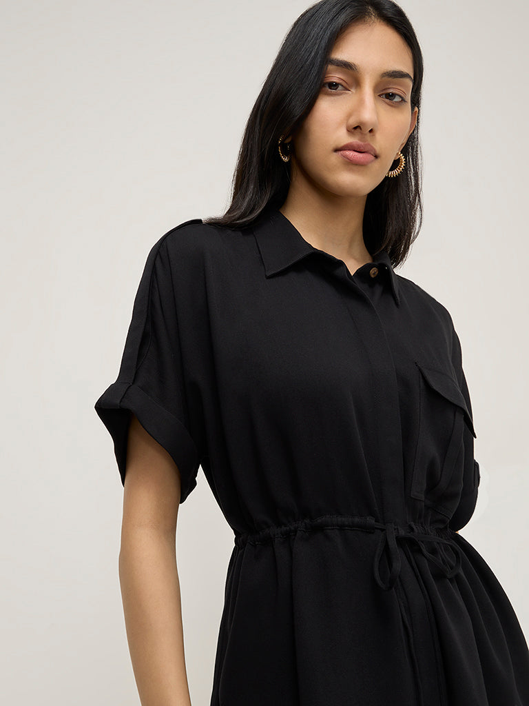 LOV Black Solid Top