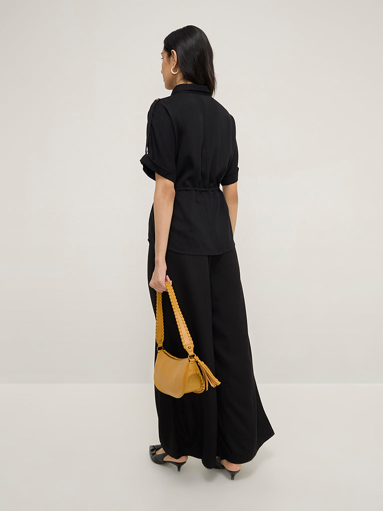 LOV Black Solid Top