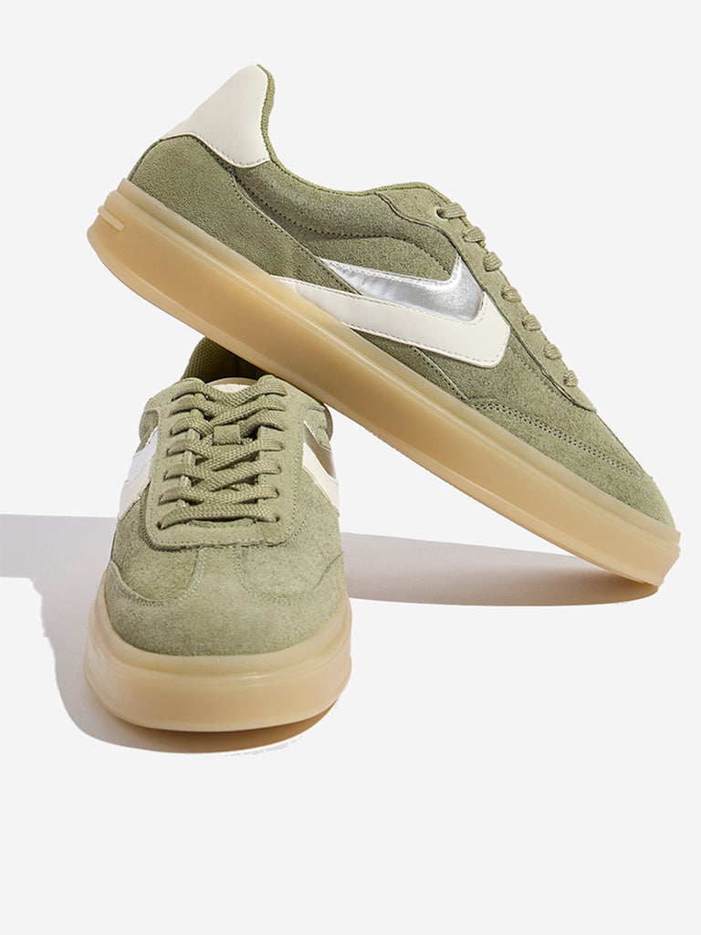 Westside LUNA BLU Women's Sage Suede Lace-Up Sneakers Zoomed View