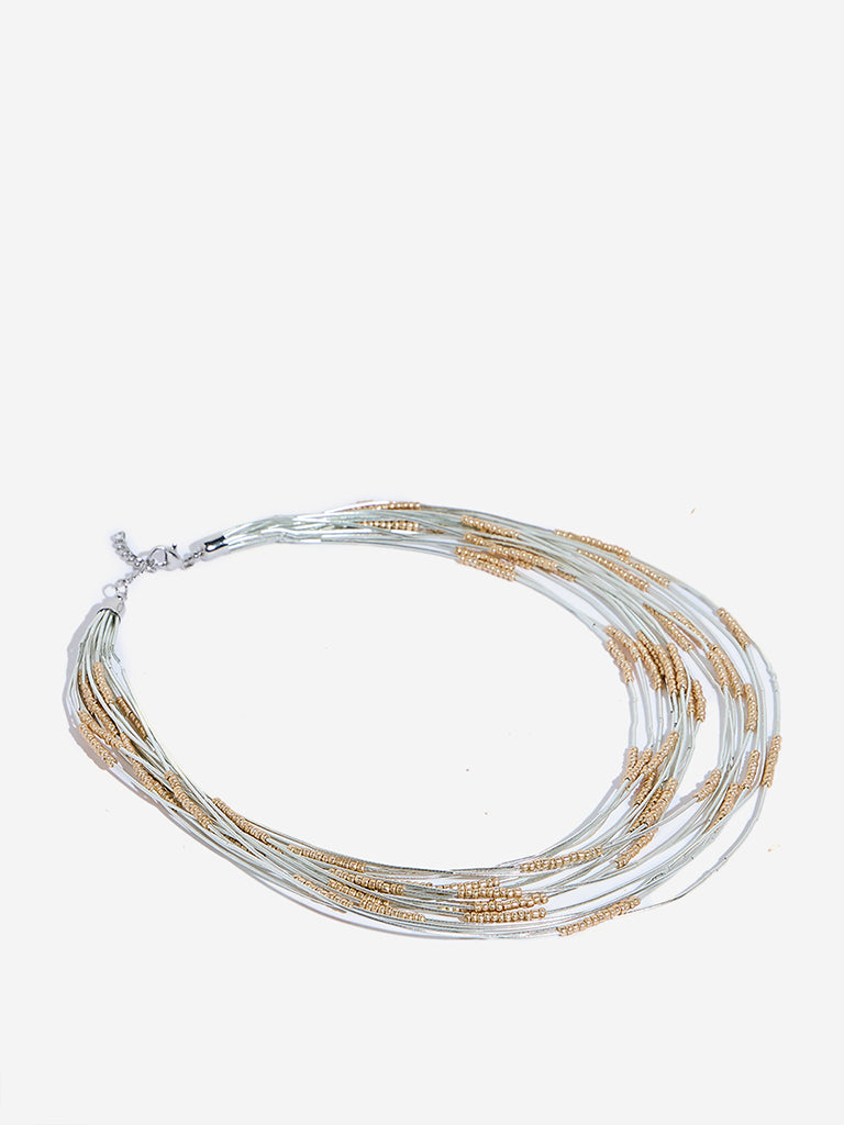 Westside Accessories Gold and Silver Multi Layered Necklace
