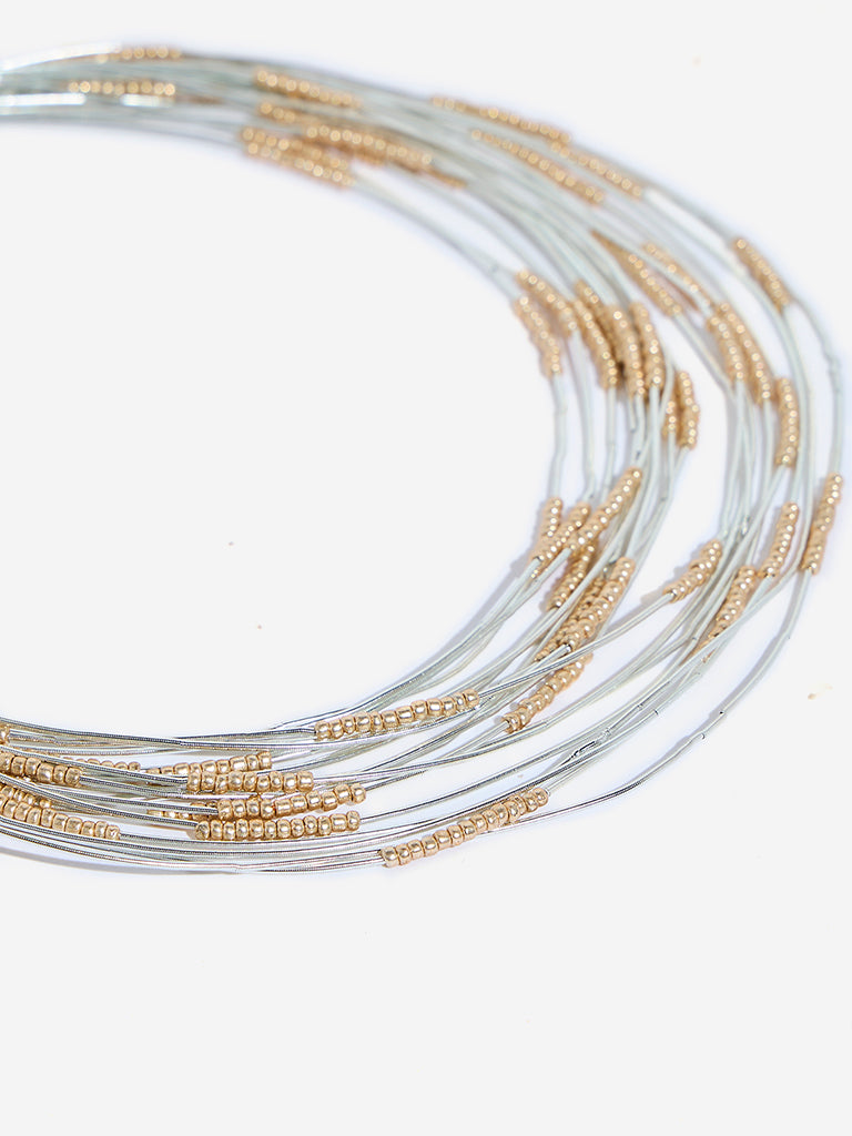 Westside Accessories Gold and Silver Multi Layered Necklace