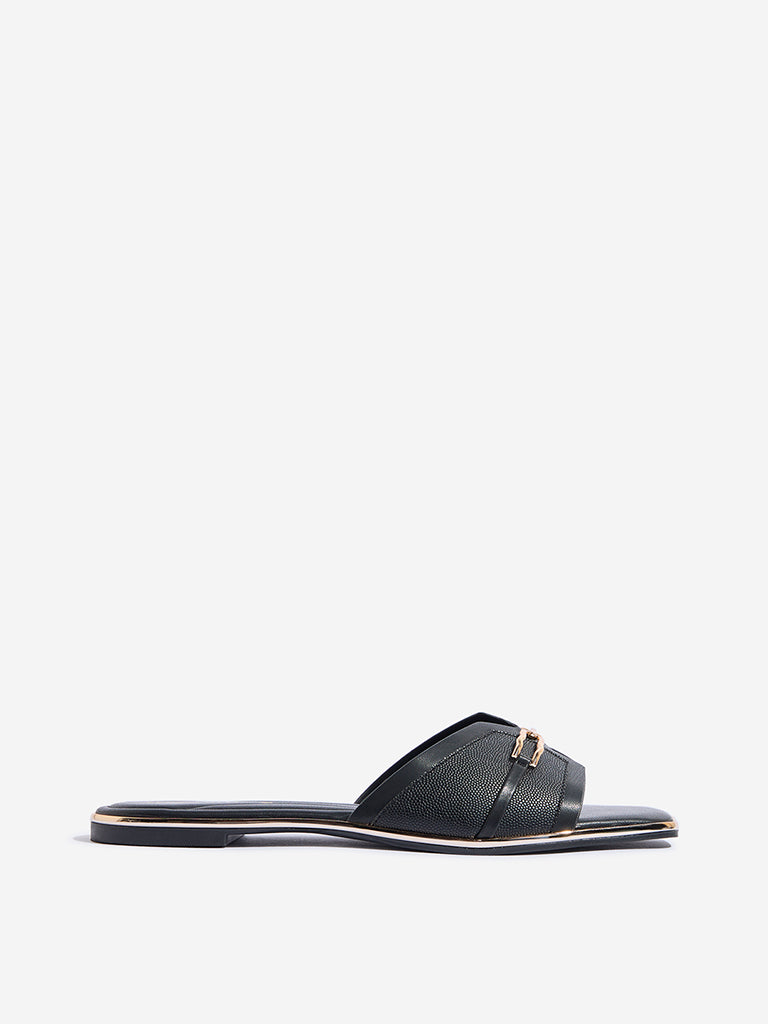 LUNA BLU Black Hardware-Detailed Slides