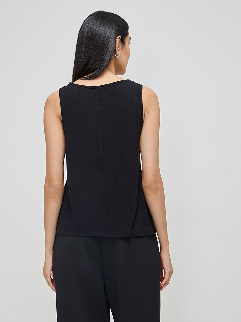 LOV Black Solid Top