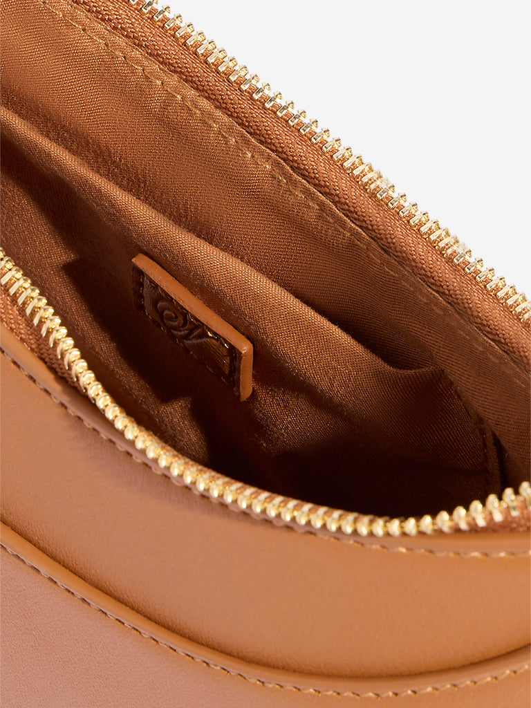 Westside Tan Baguette Bag