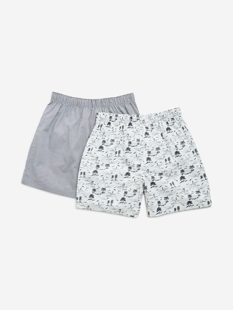 BOXERS, PACK OF 2 - GREY BOXERS, PACK OF 2 - GREY