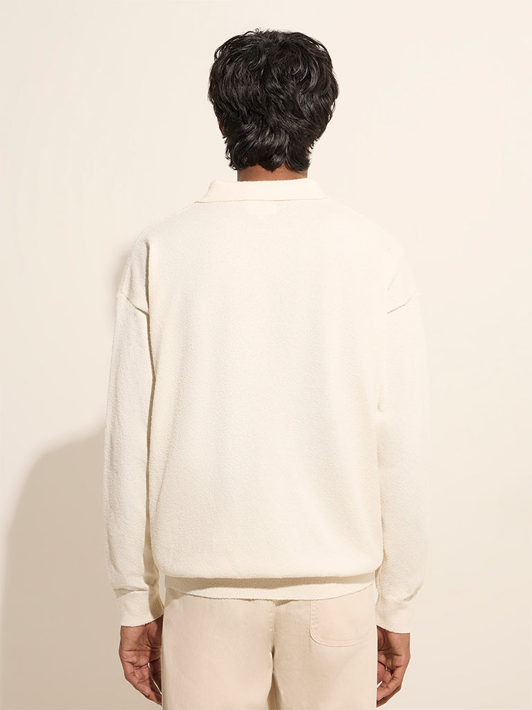 ETA Off-White Relaxed-Fit Polo T-Shirt