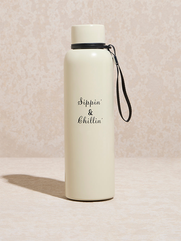 Westside Home Off -White Text Design Bottle - 500 ml