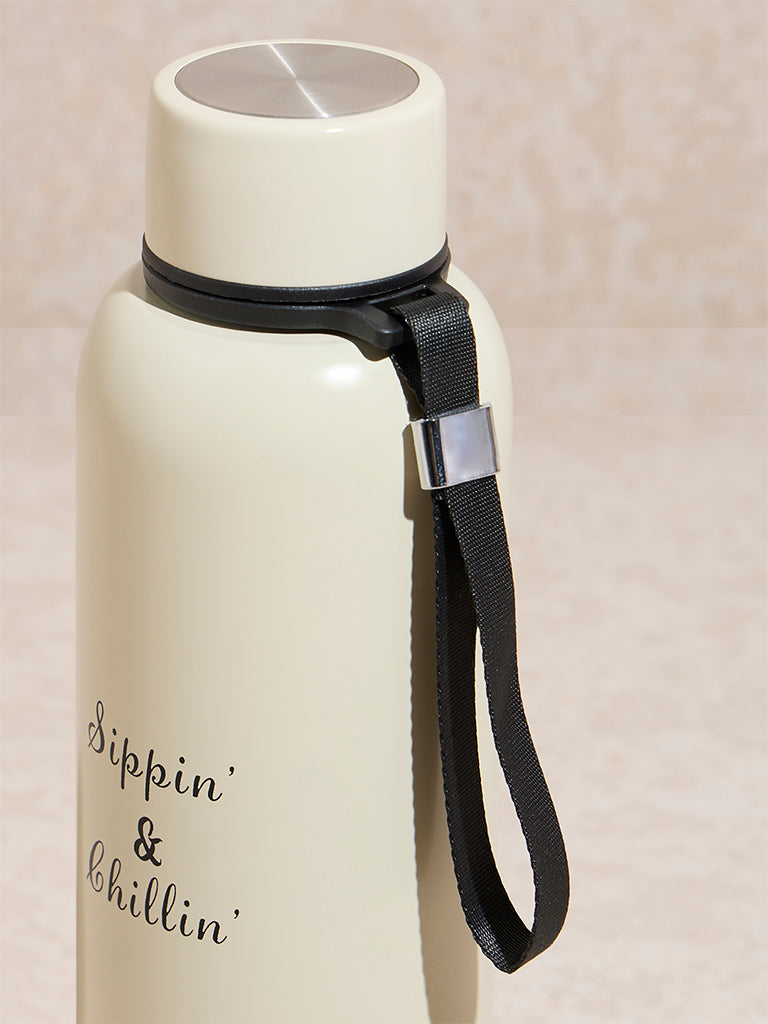 Westside Home Off -White Text Design Bottle - 500 ml