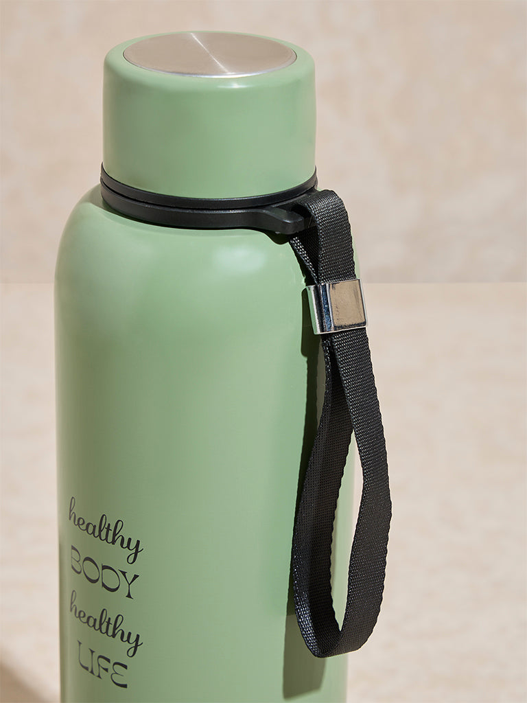 Westside Home Sage Text Design Water Bottle