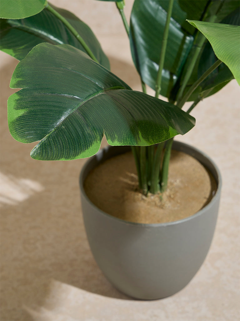 Westside Home Green Artificial Banana Leaf Plant