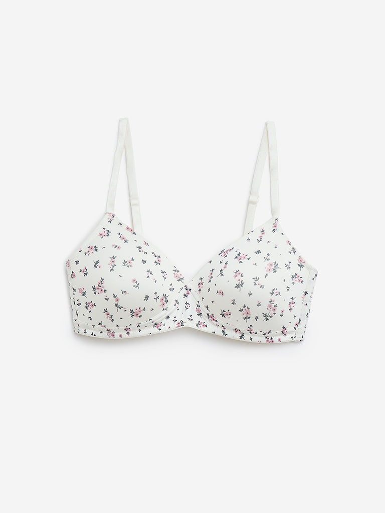 Westside Wunderlove Women's Multicolour Printed Padded Bra - Pack of 2 for Casual Wear Zoomed View