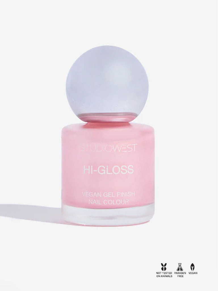 Studiowest Hi-Gloss Blush Sparkle P-10 Creme Nail Colour - 8 ml