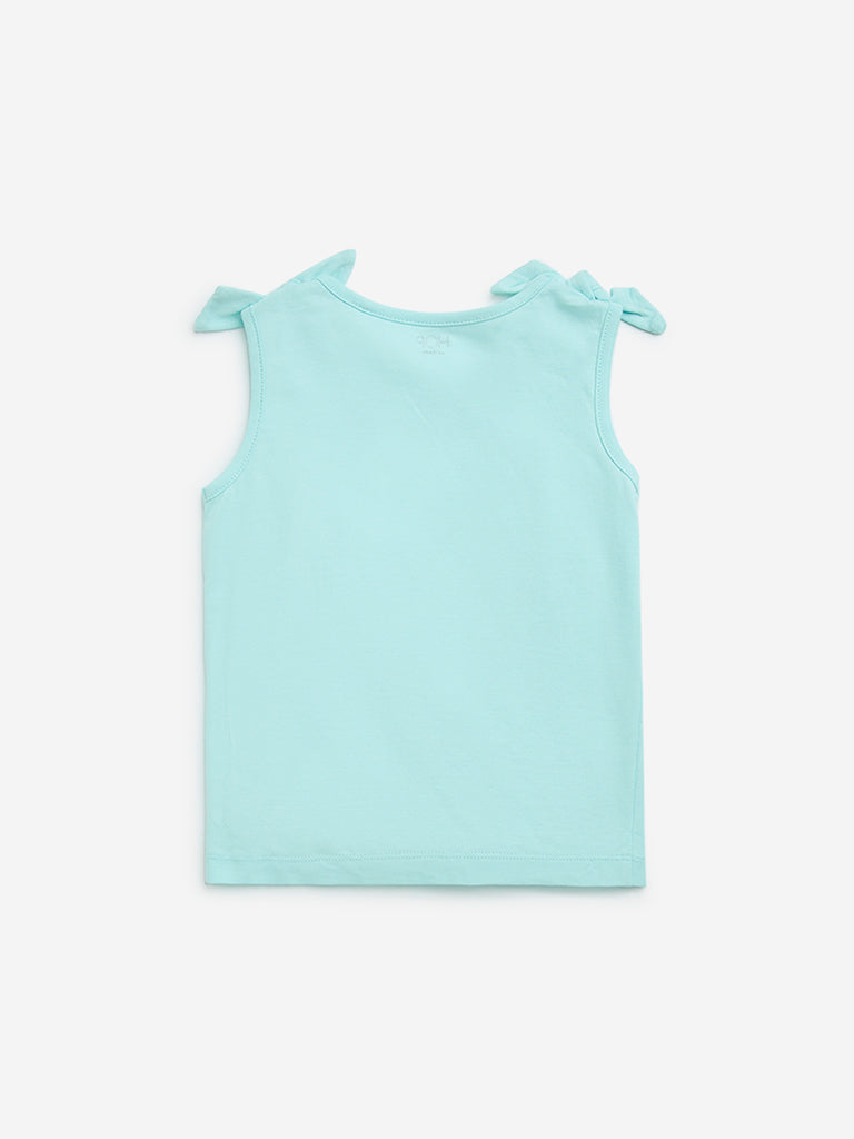 HOP Kids Mint Ice-Cream Design Cotton Top