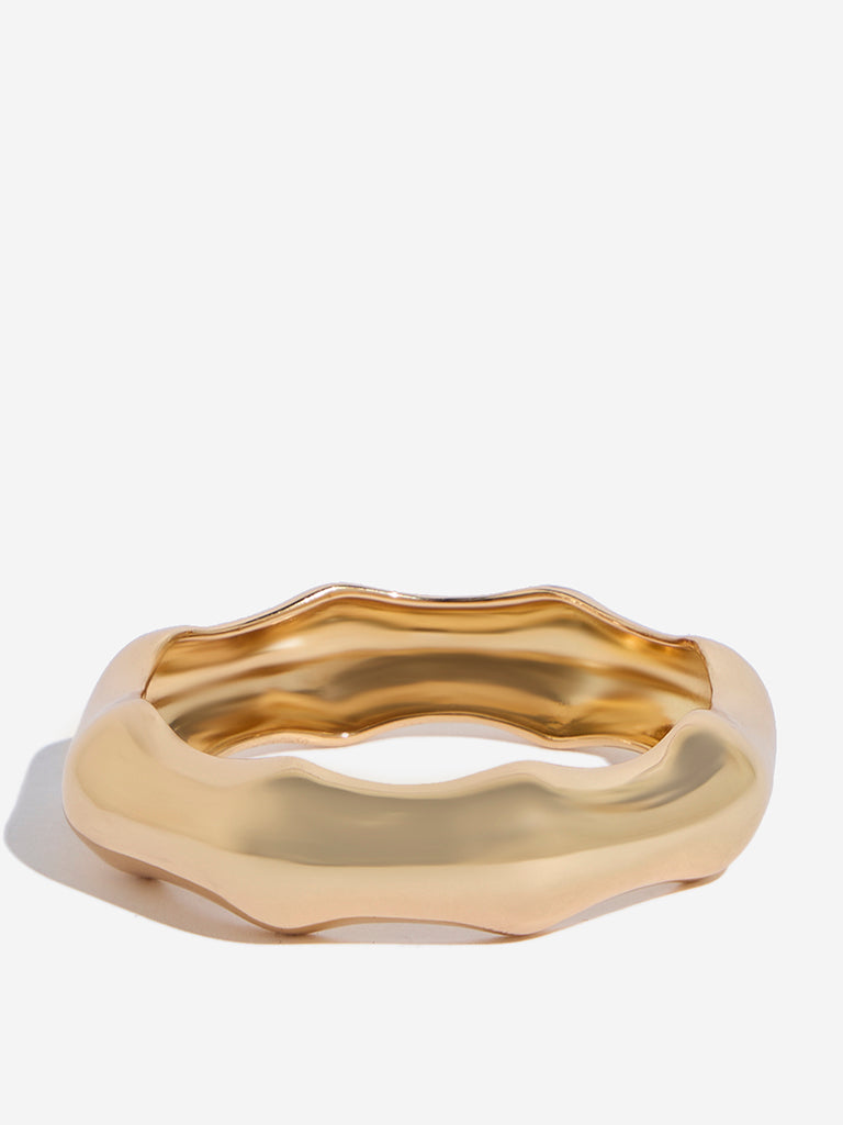 Westside Accessories Gold Cuff Bracelet Set - Pack of 3