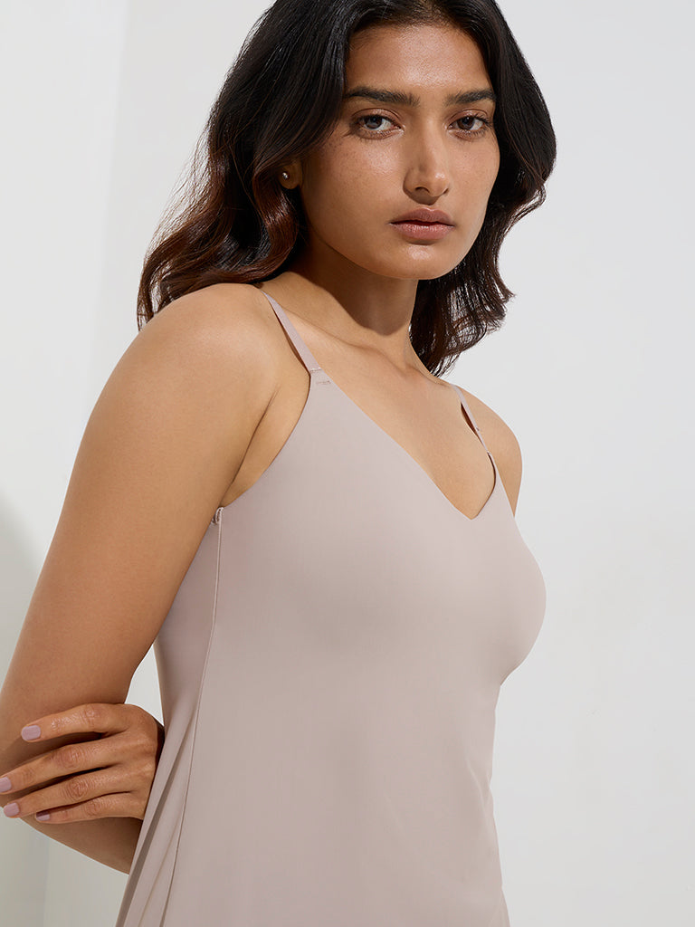 Wunderlove Beige Cooling Slip Dress