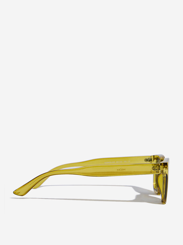 Nuon Green Square Sunglasses with Cleaning Cloth