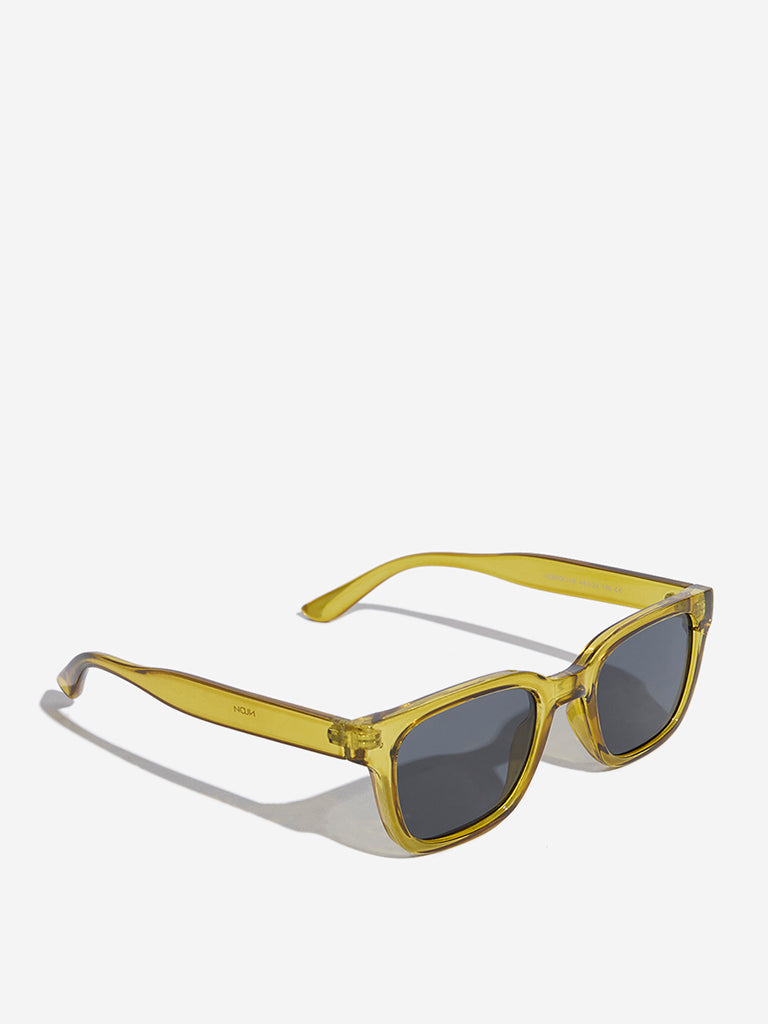Nuon Green Square Sunglasses with Cleaning Cloth