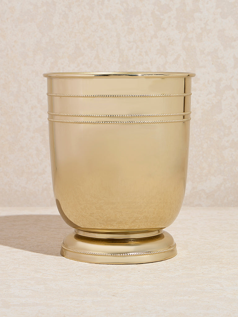 Westside Home Gold Metal Tulip Planter - Large