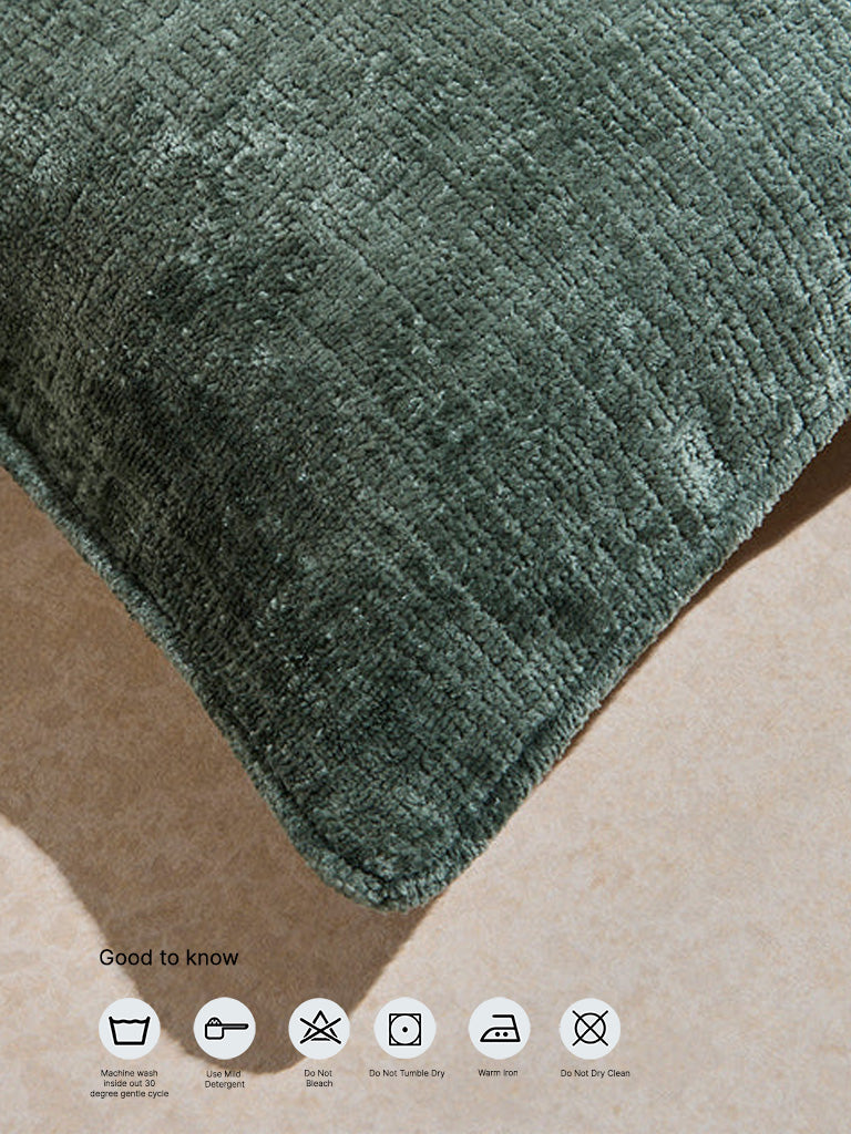 Westside Home Sage Chenille Cushion Cover