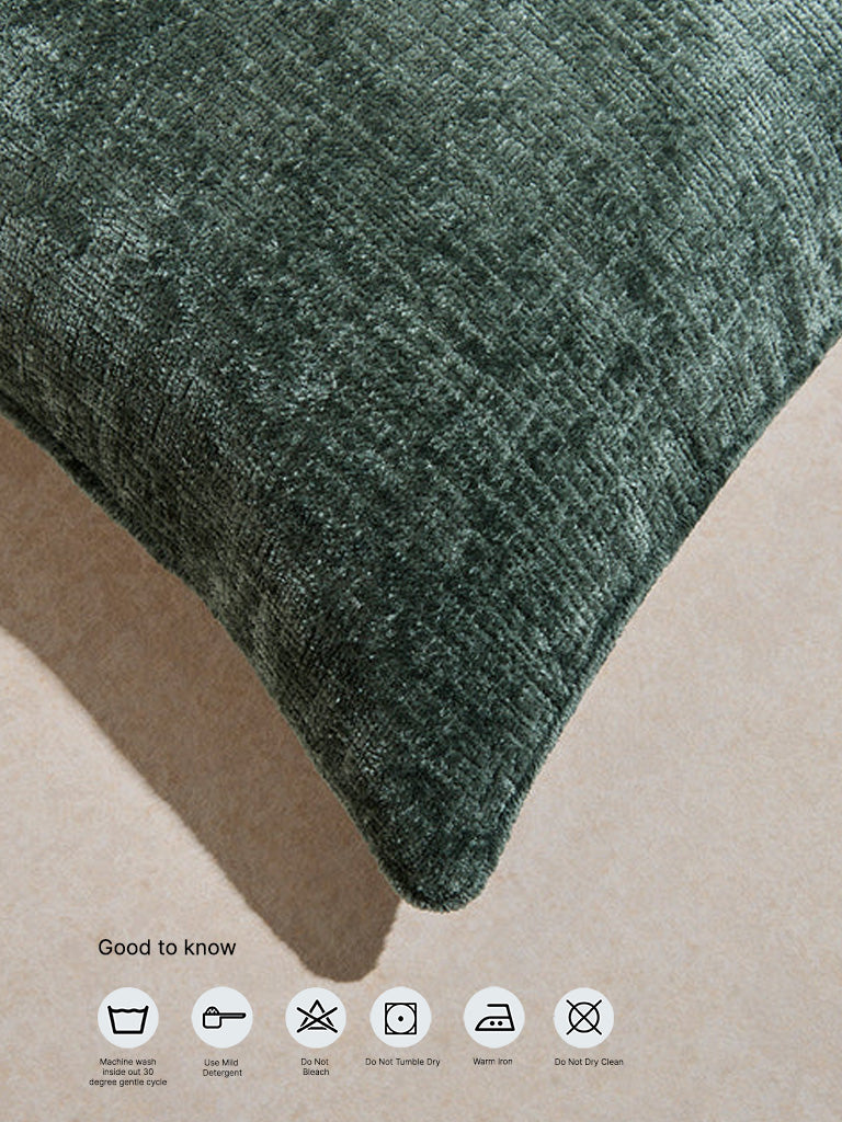 Westside Home Sage Chenille Cushion Cover
