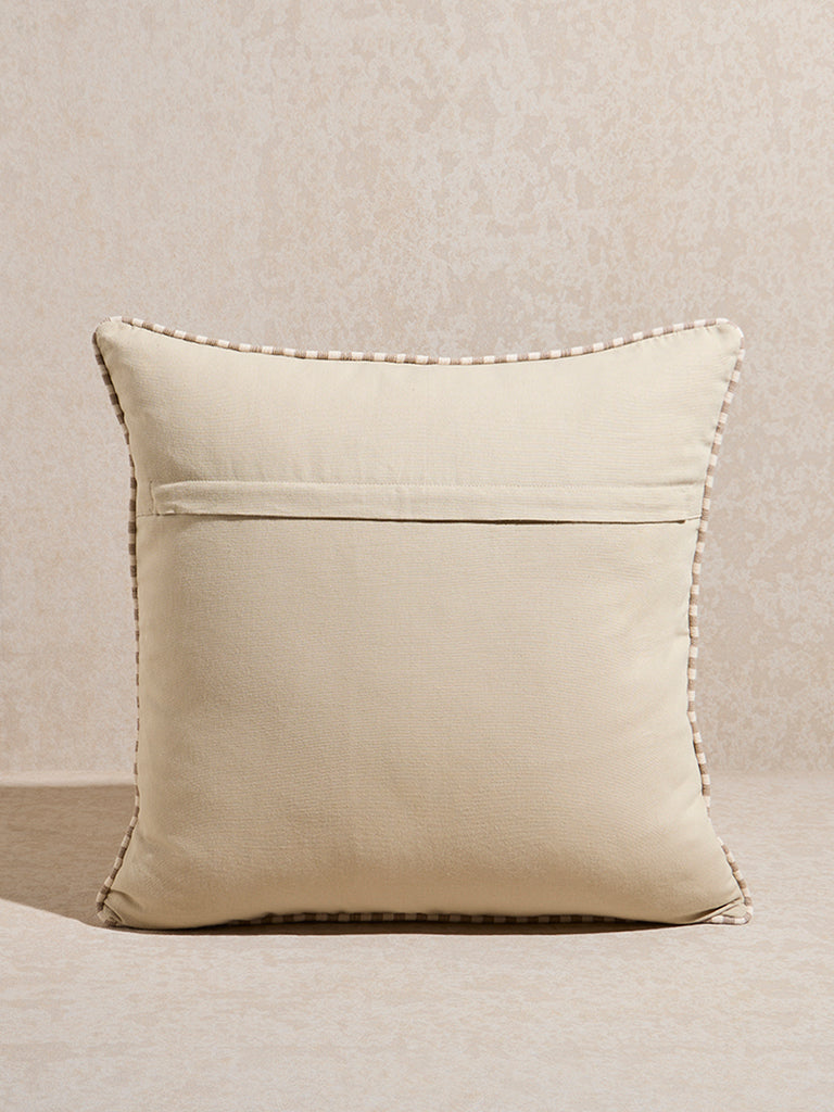 Westside Home Taupe Velveteen Cushion Cover