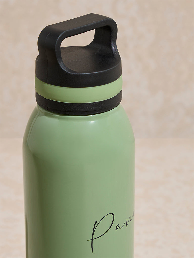 Westside Home Green Text Printed Water Bottle
