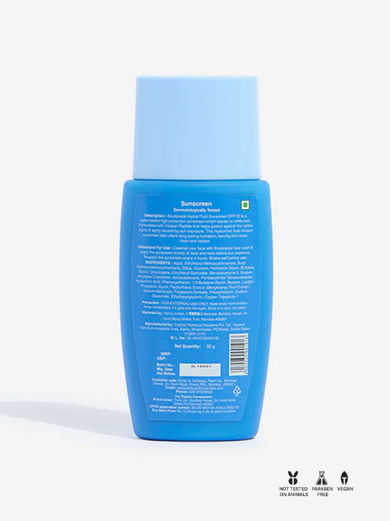 Studiowest Busy Me SPF 50 PA++++ Hydra Fluid Sunscreen - 50 gm