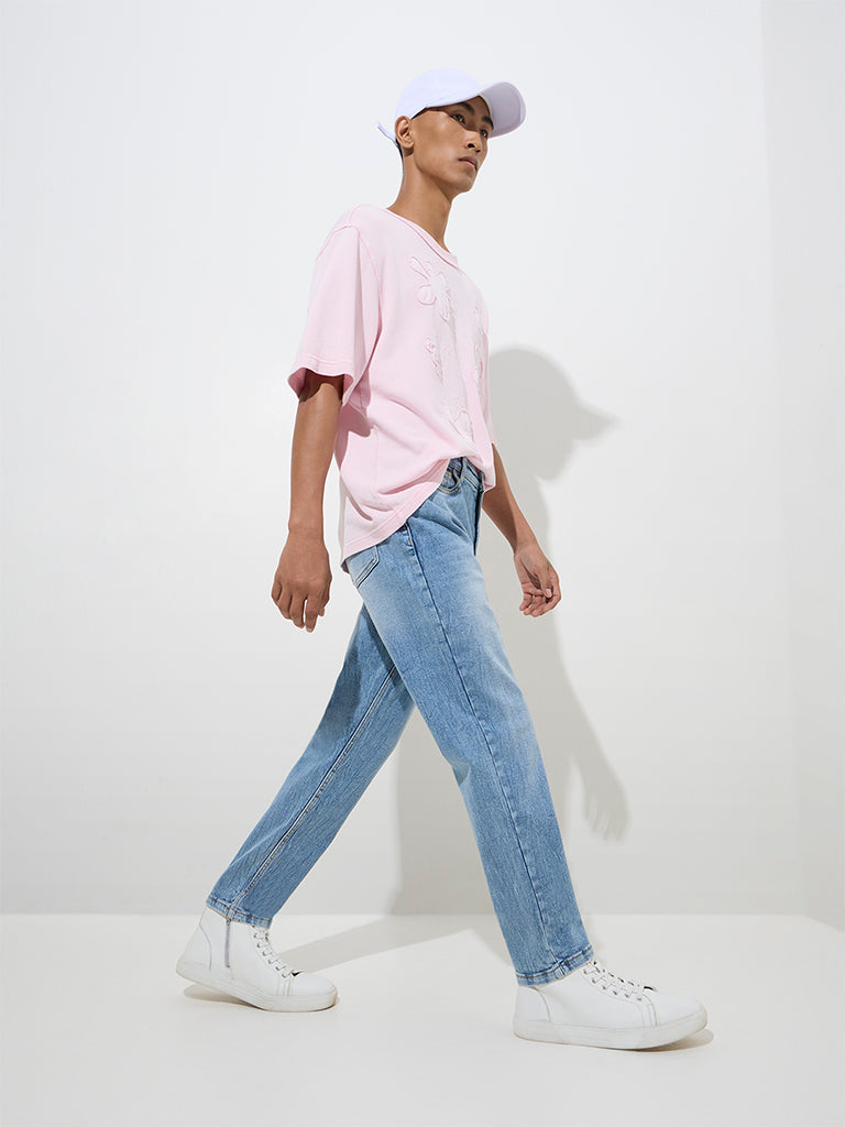 Nuon Light Blue Slim - Fit Mid - Rise Jeans