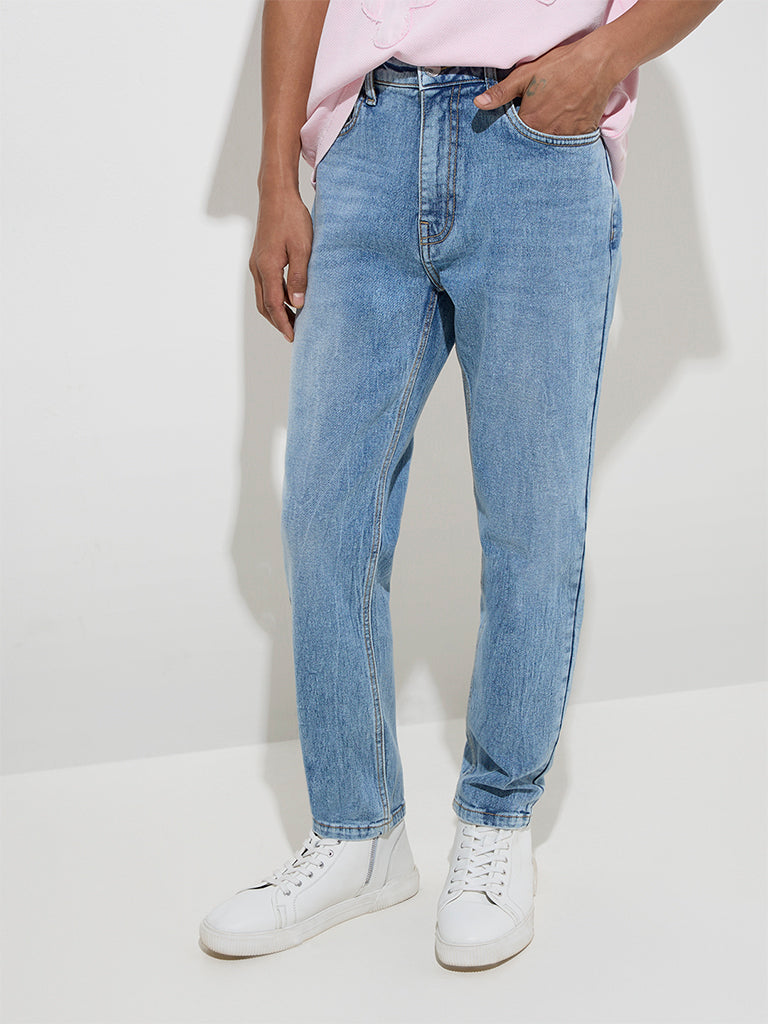 Nuon Light Blue Slim - Fit Mid - Rise Jeans