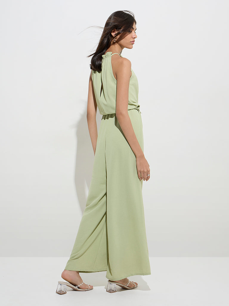 LOV Sage Solid Jumpsuit