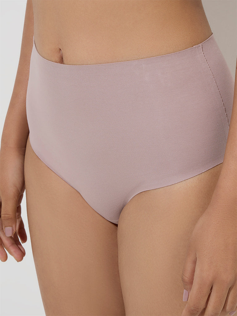 Wunderlove Solid Taupe Seamless Full Brief