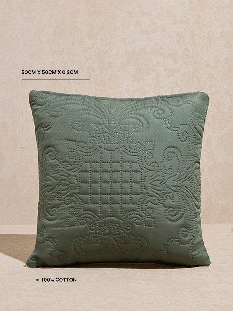 Westside Home Sage Heat Seal Solid Cushion Cover