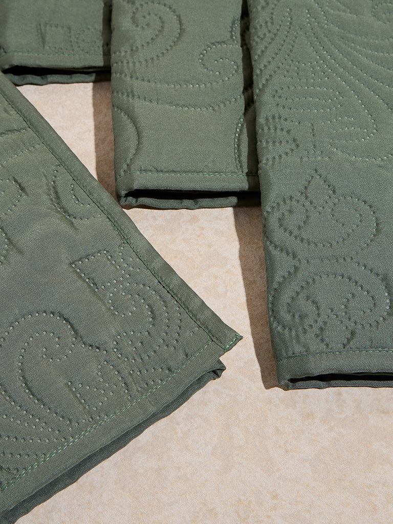 Westside Home Sage Heat Seal Placemats (Set of 4)