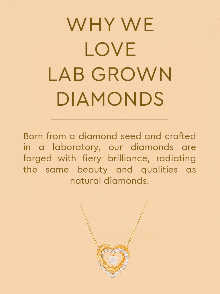 Westside X Pome Trendy Lab Diamond Layered Halo Heart Necklace