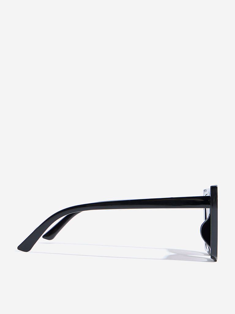 Westside Accessories Black Wayfarer Sunglasses with Pouch