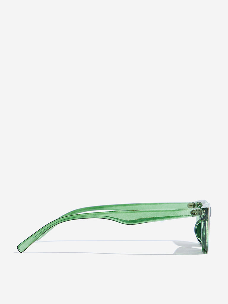 Westside Accessories Olive & Black Cat eye Sunglasses with Pouch
