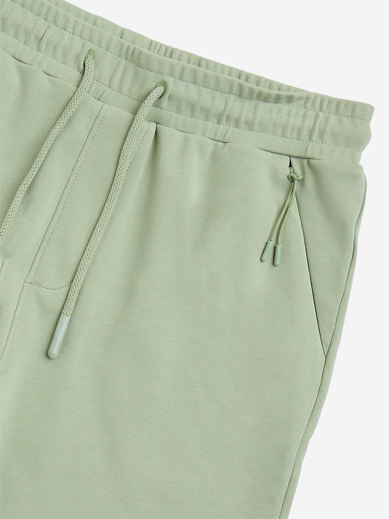 Y&F Kids Sage Relaxed-Fit Mid-Rise Cotton-Blend Shorts