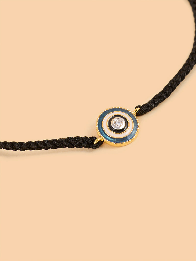 Westside X Pome Studded Evil Eye Macrame Bracelet
