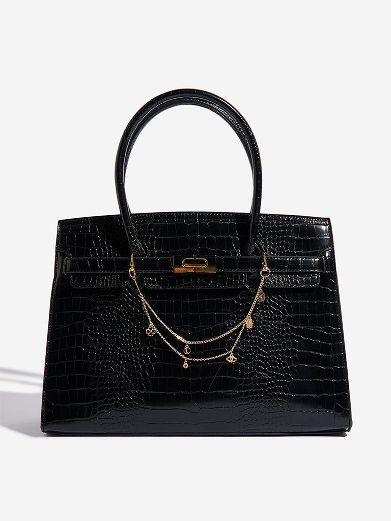 Westside Accessories Gold Studded Multi Charm Bag Chain