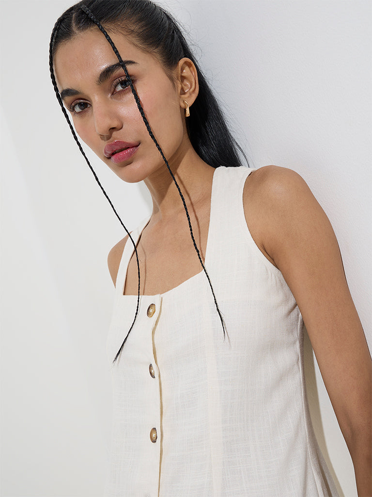 Nuon Off-White A-Line Dress