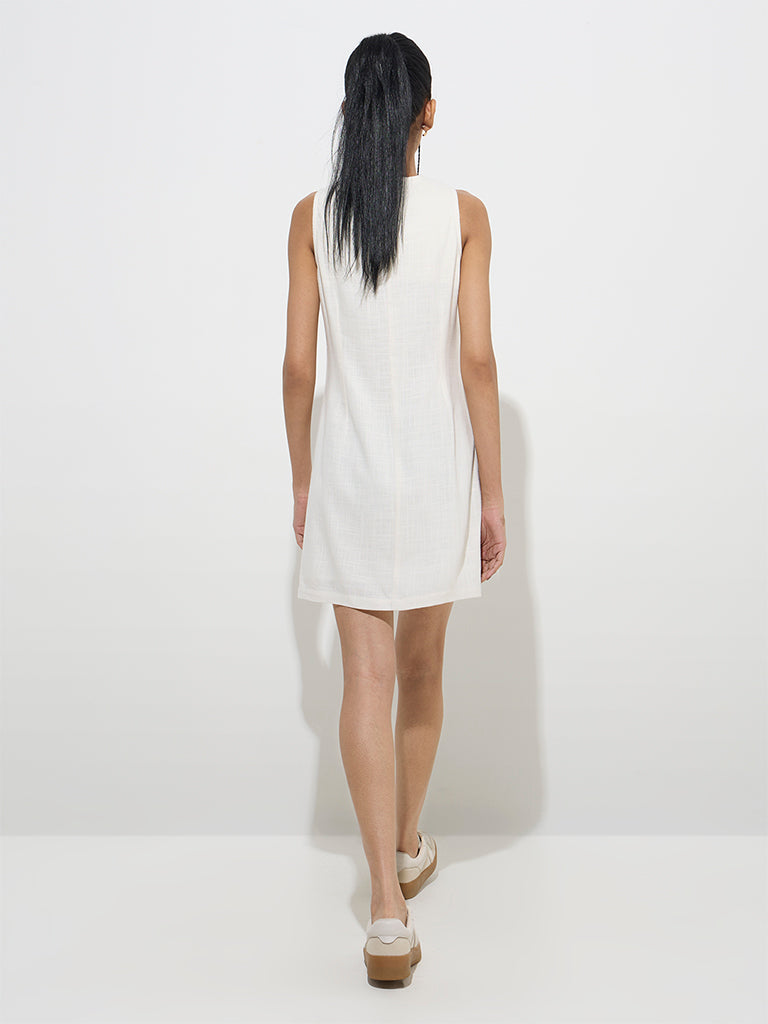 Nuon Off-White A-Line Dress