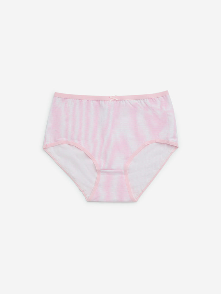 Wunderlove Lilac Printed Briefs - Pack of 3