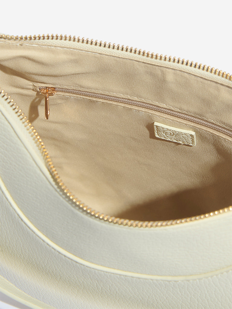 Westside White Solid Shoulder Bag