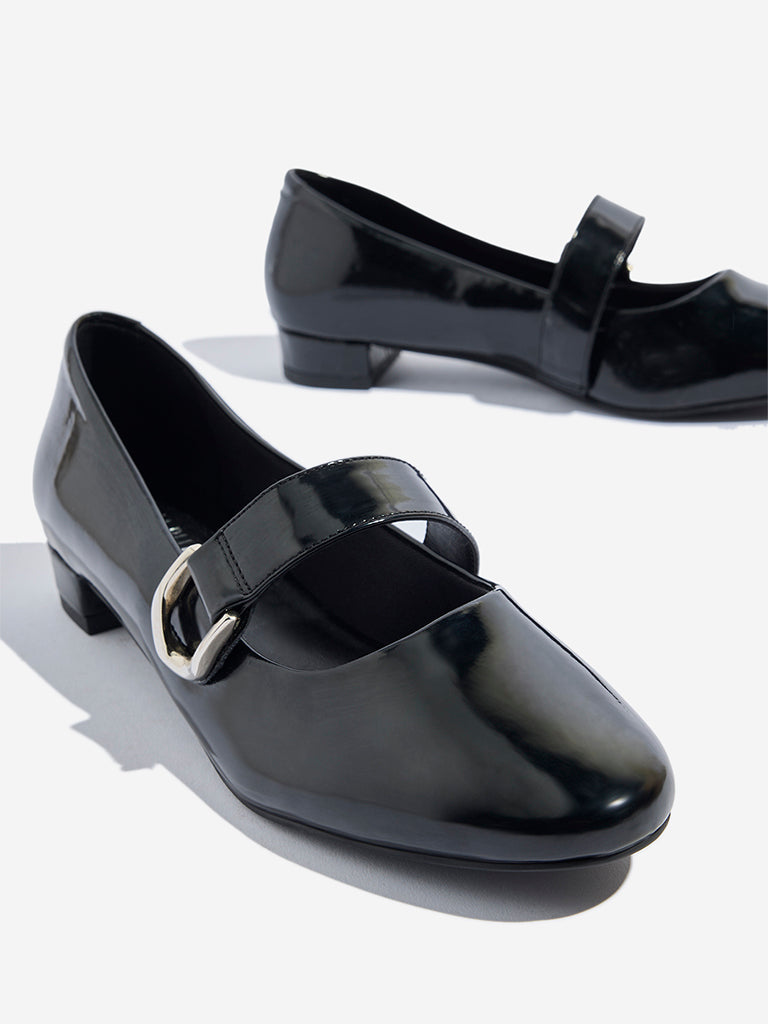 Westside LUNA BLU Women's Black Mary Jane Shoes Zoomed View